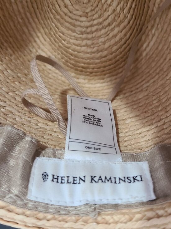 Helen Kaminski Avara Natural Fedora Hat Raffia One size Adjustable main image 4